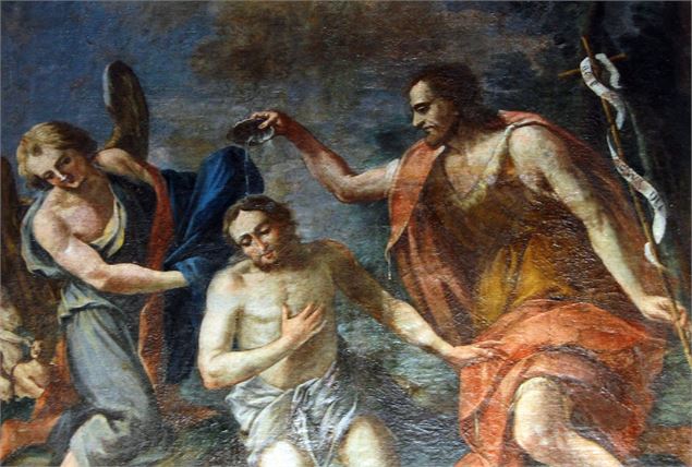 Détail du tableau du Baptême du Christ - JF.Durand - OTHMV