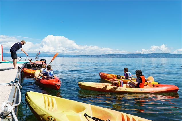 kayaks sur le Léman - Ville d'Evian