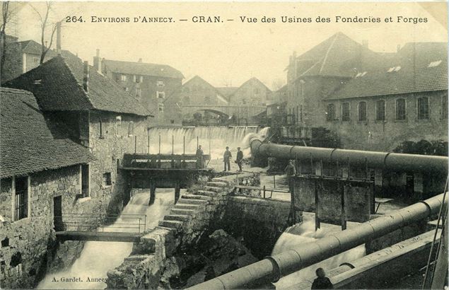 Vue des Usines des Fonderies et Forges de Cran - Arch. dép. Haute-Savoie. 4 FS 530