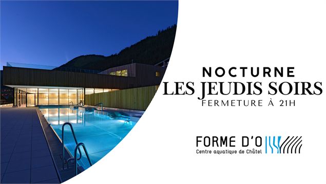 Nocturne du centre aquatique Forme d'O - L.Meyer - Châtel