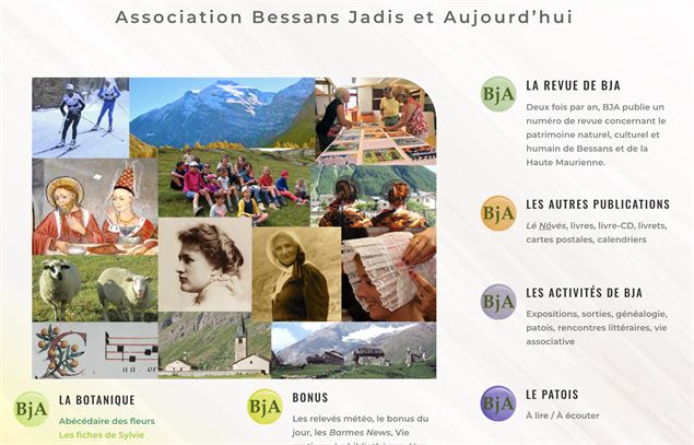 Toute l'histoire de Bessans via le site internet de l'association - Bessans Jadis et Aujourd'hui