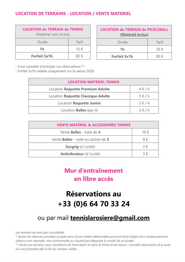Tennis_La Rosière - Montvalezan