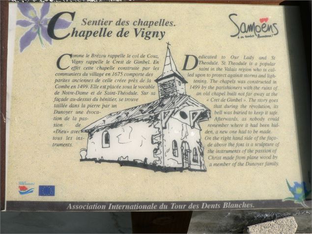 Chapelle de Vigny - OT Samoëns (photothèque)