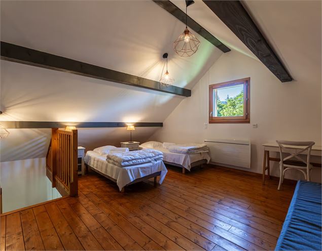 chambre mezzanine chalet - Val de Tamié