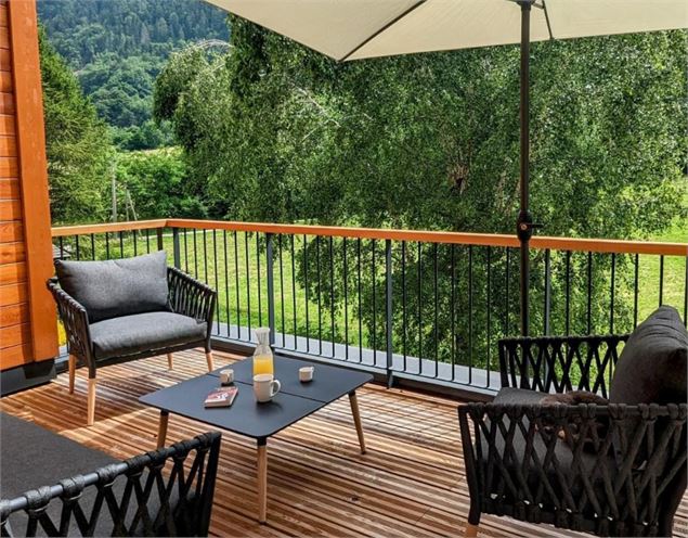 terrasse hostel - Val de Tamié