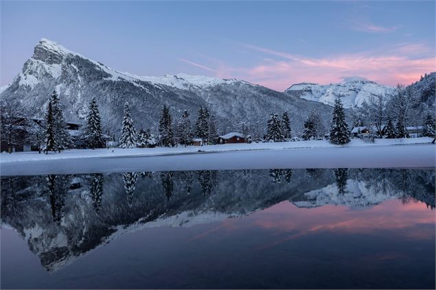 Lac aux dames en hiver - Christian Martelet