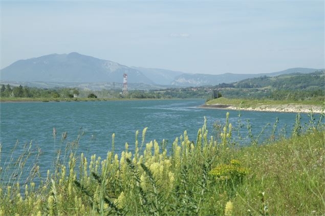 Vue depuis l'écluse d'Anglefort